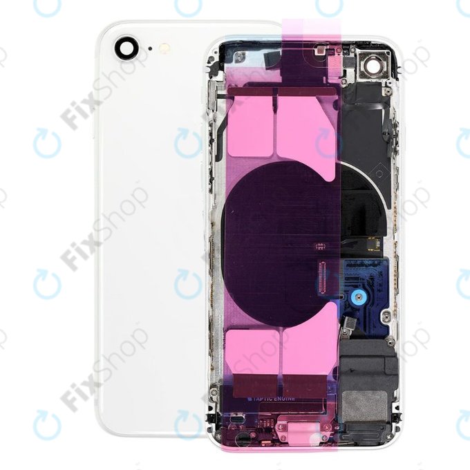 Apple iPhone SE (2nd Gen 2020) - Zadnje ohišje z majhnimi deli (White)