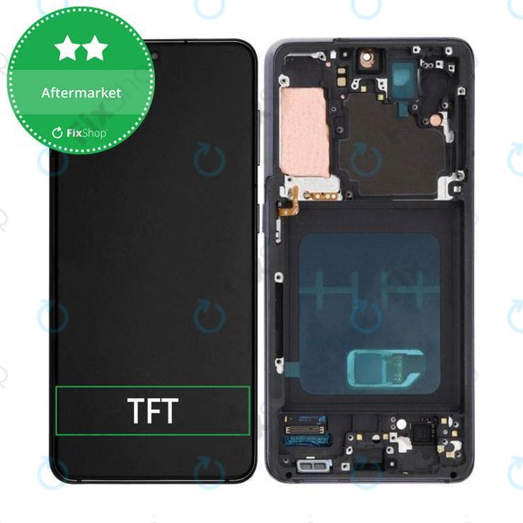 Samsung Galaxy S21 G991B - LCD zaslon + steklo na dotik + okvir (Phantom Gray) TFT