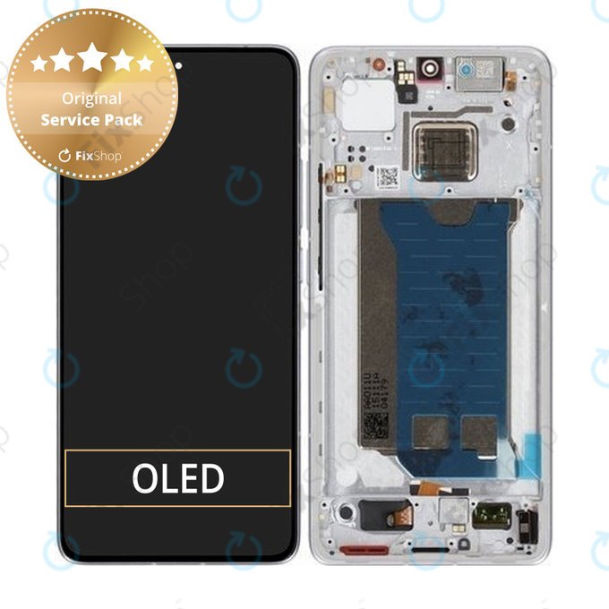 Xiaomi Poco F7 Pro 5G - LCD zaslon + steklo na dotik + okvir (Silver) - 56002200O1100 Genuine Service Pack