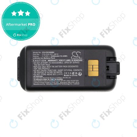 Baterija za Intermec CK3, CK3A, CK3X, CK3R, CK3C, CK3C1, CK3N, 5200mAh, Li-Ion, 3.7V, 318-034-001, HQ
