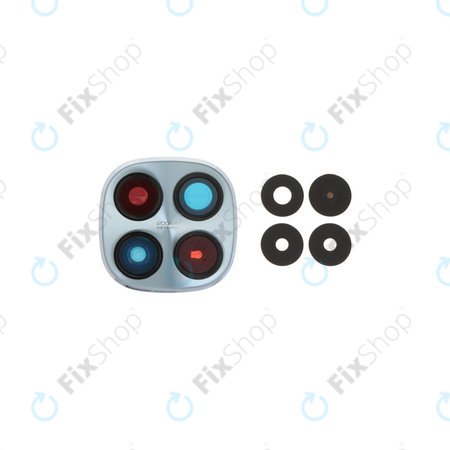 Steklo zadnje kamere z okvirjem za Xiaomi Redmi Note 15 Pro 5G, Glacier Blue