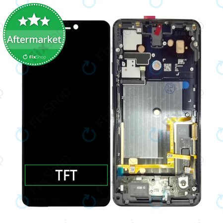 Google Pixel 3 XL - LCD zaslon + steklo na dotik + okvir (Just Black) TFT