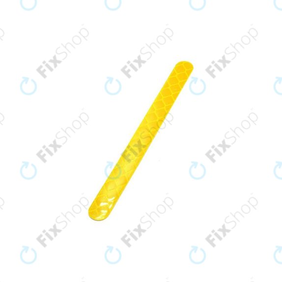 Xiaomi Mi Electric Scooter 1S, 2 M365, Essential, Pro, Pro 2 - Odsevna nalepka pokrova Motorja - Tip I (Yellow) - C002550015200 Genuine Service Pack