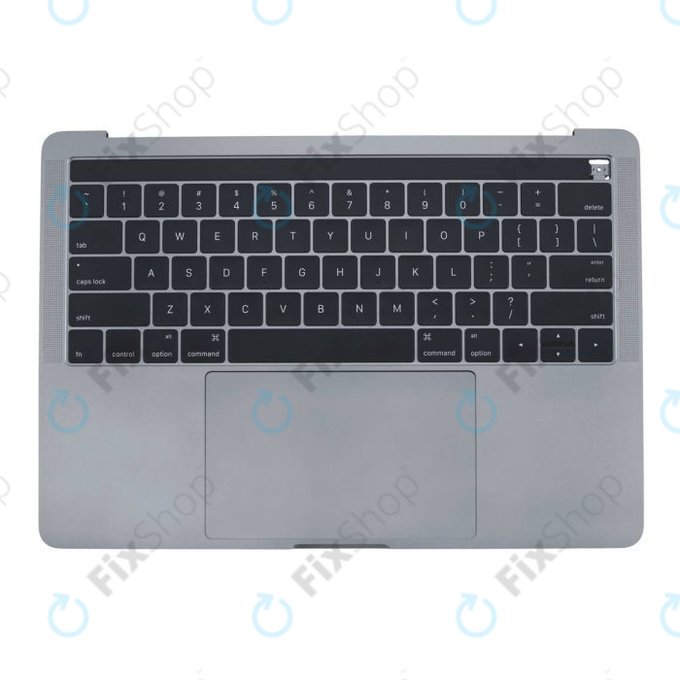 Apple MacBook Pro 13" A1706 (Late 2016 - Mid 2017) - Tipkovnica z zgornjim okvirjem + tipkovnica US + mikrofon + Trackpad + zvočniki (Space Gray)