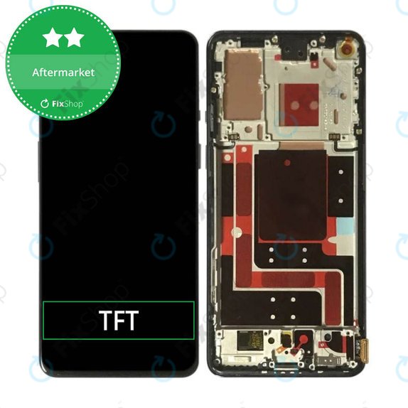 OnePlus 9 - LCD zaslon + steklo na dotik + okvir (Astral Black) TFT