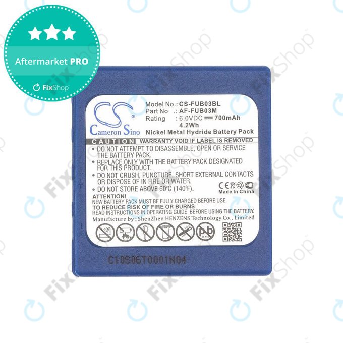 Baterija za HBC Fub3a, 700mAh, Ni-MH, 6V, AF-FUB03M, HQ