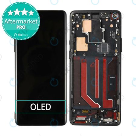 OnePlus 8 Pro - LCD zaslon + steklo na dotik + okvir (Black) OLED