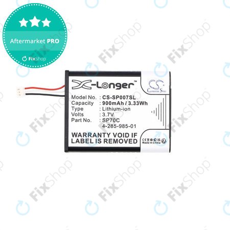 Baterija za Sony PSP E1000, E1002, E1004, E1008, 900mAh, Li-Ion, 3.7V, SP70C, HQ