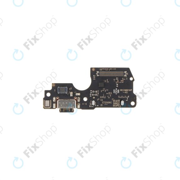 Xiaomi Redmi Note 14 Pro 4G 24116RACCG - PCB plošča priključka za polnjenje + bralnik SIM