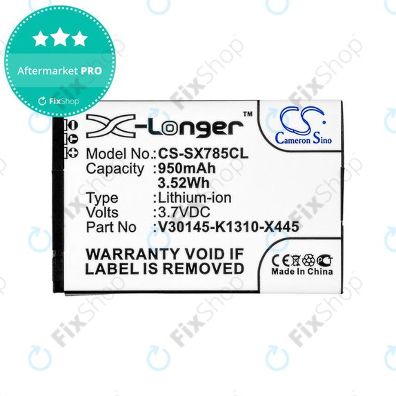 Baterija za Siemens Gigaset, Openstage, SL, 950mAh, Li-Ion, 3.7V, V30145-K1310-X445, HQ