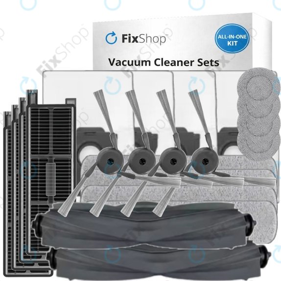 Komplet nadomestnih delov za Dreame Mova Z50 Ultra, Z5, Z5 Pro (2x Glavna krtača, 4x Filter, 4x Stranska krtača, 4x Krpa za brisanje, 4x Stranska mop krpa, 4x Vrečka za prah)