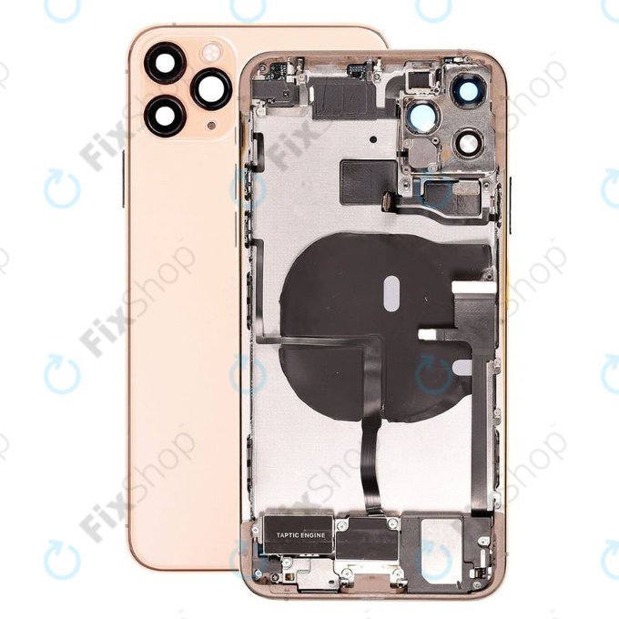 Apple iPhone 11 Pro Max - Zadnje ohišje z majhnimi deli (Gold)