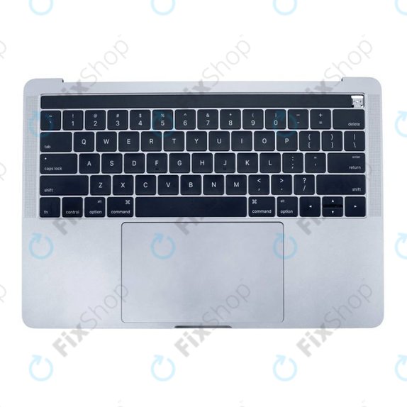 Apple MacBook Pro 13" A1706 (Late 2016 - Mid 2017) - Tipkovnica z zgornjim okvirjem + tipkovnica US + mikrofon + Trackpad + zvočniki (Silver)
