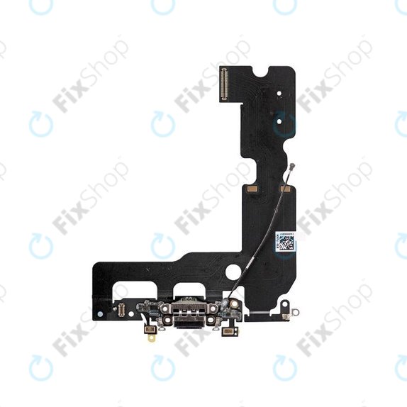Apple iPhone 7 Plus - Konektor za polnjenje + Flex kabel (Black)