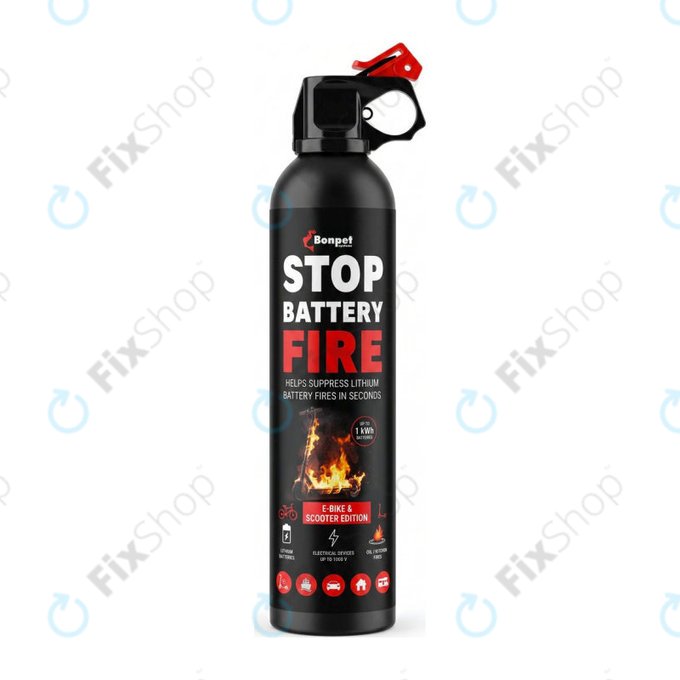 Bonpet Gasilni sprej za litijeve baterije, 500 ml, E-Bike & Scooter Edition