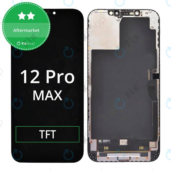 Zaslon In-Cell HD+ za iPhone 12 Pro Max, Steklo na dotik z okvirjem