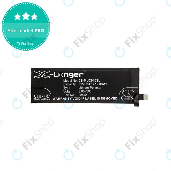Baterija za Xiaomi Mi Note 10 M190F4AG, 5150mAh, Li-Pol, 3.85 V, BM52, HQ