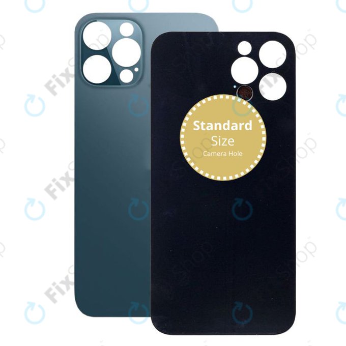 Apple iPhone 12 Pro Max - Steklo zadnjega ohišja (Blue)