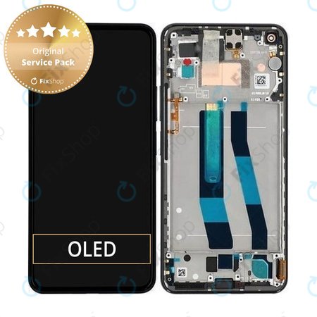 Xiaomi Mi 11 Lite 5G - LCD zaslon + steklo na dotik + okvir (Truffle Black) - 56000200K900, 56000K00K900 Genuine Service Pack