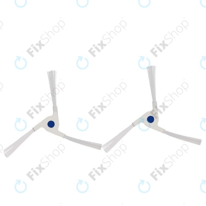 Ecovacs Deebot X2-series - Stranska krtača (Bela) - 2 kosa