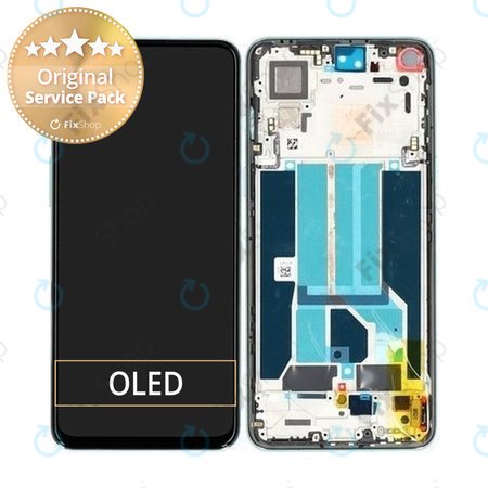 OnePlus Nord 2 5G - LCD zaslon + steklo na dotik + okvir (Grey Siera) - 2011100360 Genuine Service Pack