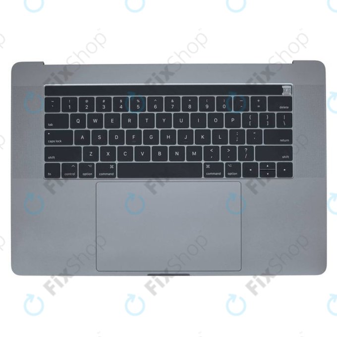 Apple MacBook Pro 15" A1707 (Late 2016 - Mid 2017) - Tipkovnica z zgornjim okvirjem + tipkovnica US + mikrofon + Trackpad + zvočniki (Space Grey)
