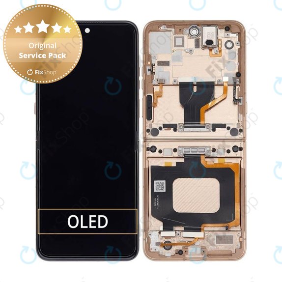 Motorola Razr 60 Ultra - LCD zaslon + steklo na dotik + okvir (Mountain Trail) - 5D68C29812 Genuine Service Pack