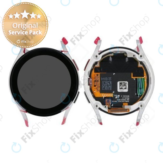 Samsung Galaxy Watch 5 40mm R900 - LCD zaslon + steklo na dotik + okvir (Silver) - GH82-30040C Genuine Service Pack