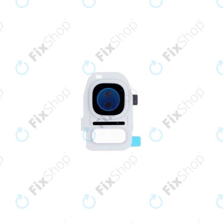 Samsung Galaxy S7 Edge G935F - Stekleni okvir zadnje kamere (White) - GH98-39403D Genuine Service Pack
