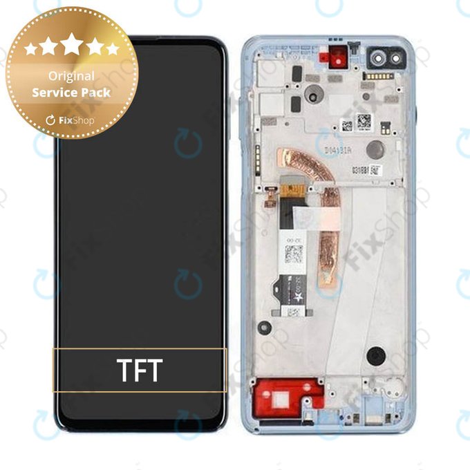 Motorola Moto G100 XT2125 - LCD zaslon + steklo na dotik + okvir (Iridescent Sky) - 5D68C18073, 5D68C18071 Genuine Service Pack