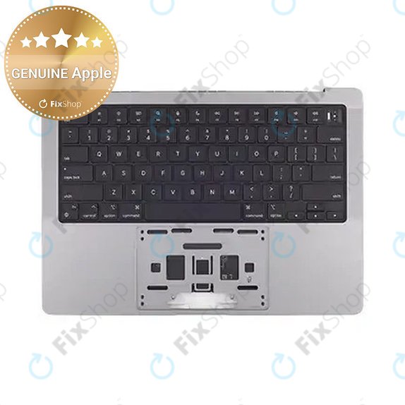 Zgornji okvir tipkovnice za MacBook Pro 14", A2918 (2023), US tipkovnico in baterijo, Space Gray, 661-35708, Genuine Apple