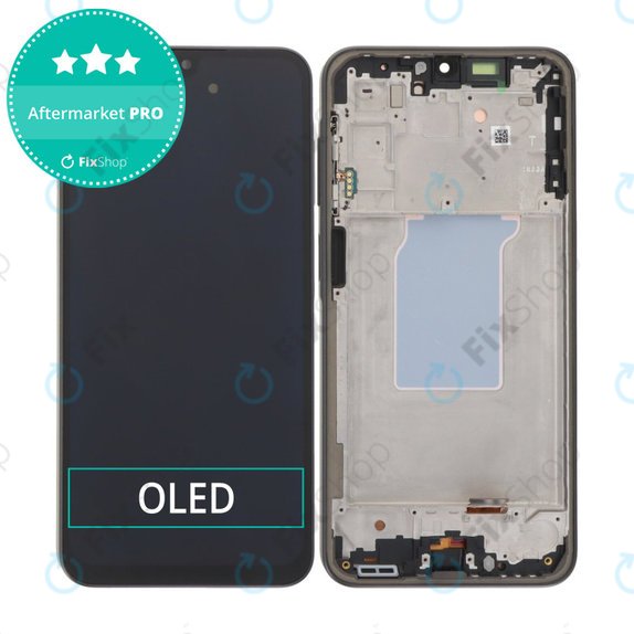 Samsung Galaxy A26 A266E - LCD zaslon + steklo na dotik + okvir (Black) OLED