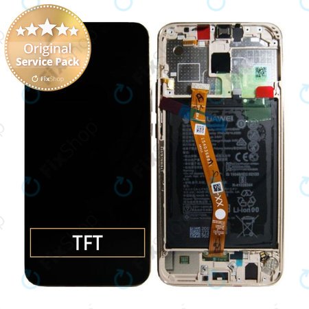 Huawei Mate 20 Lite - LCD zaslon + steklo na dotik + okvir + baterija (Platinum Gold) - 02352DKN, 02352GTV Genuine Service Pack