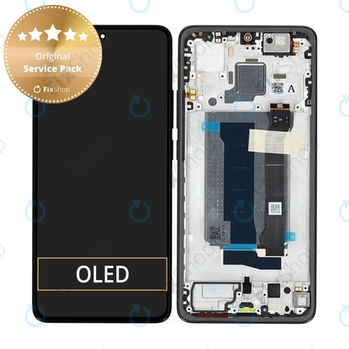 Xiaomi Poco X7 Pro 2412DPC0AG - LCD zaslon + steklo na dotik + okvir (Black) - 56000300O1000 Genuine Service Pack