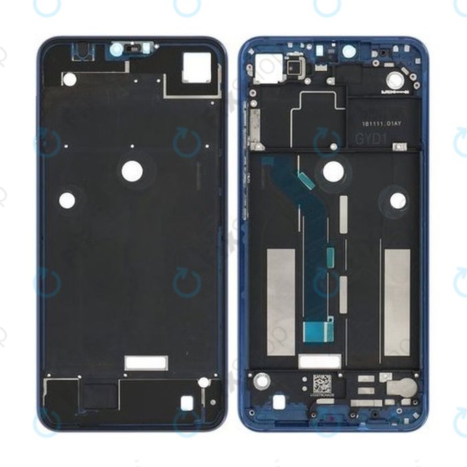 Xiaomi Mi 8 Lite - sprednji okvir (Aurora Blue)