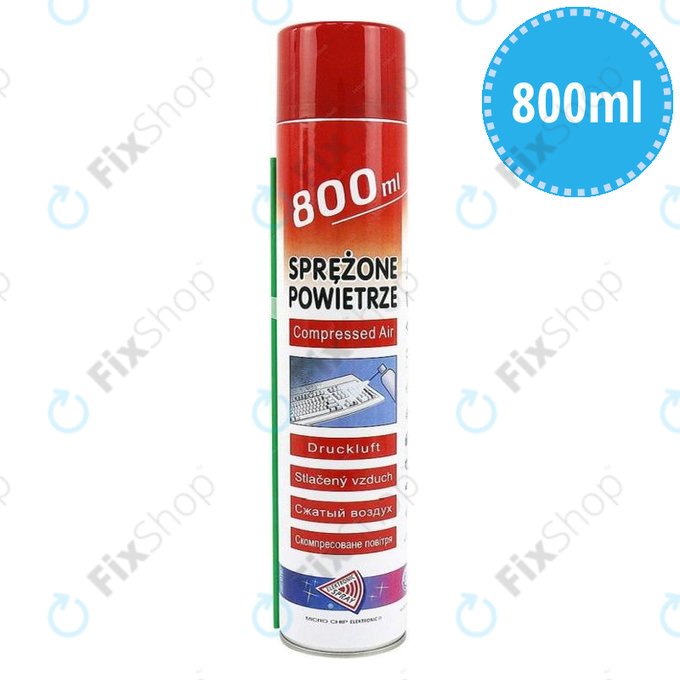 Micro Chip Electronic - stisnjen zrak za čiščenje elektronike - 800 ml