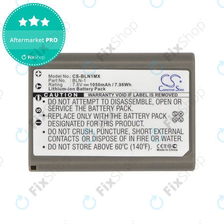 Baterija za Olympus E-M5, 1050mAh, Li-Ion, 7.6V, BLN-1, HQ