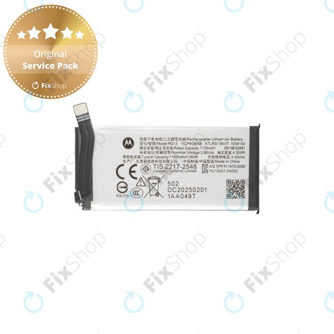 Motorola Razr 60 Ultra - Baterija RS13 1180mAh - SB18E50881 Genuine Service Pack