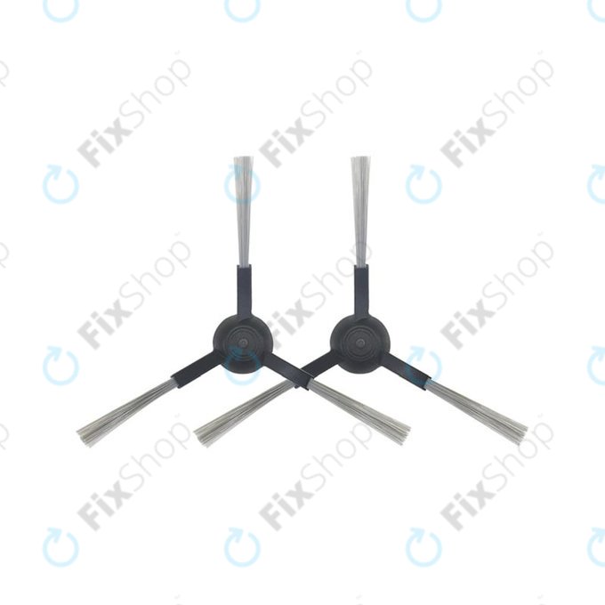 Xiaomi Mi Robot Vacuum Mop Pro (P), 2S, Viomi V2 Pro, V3, SE - Stranska krtača (črna) - 2 kosa