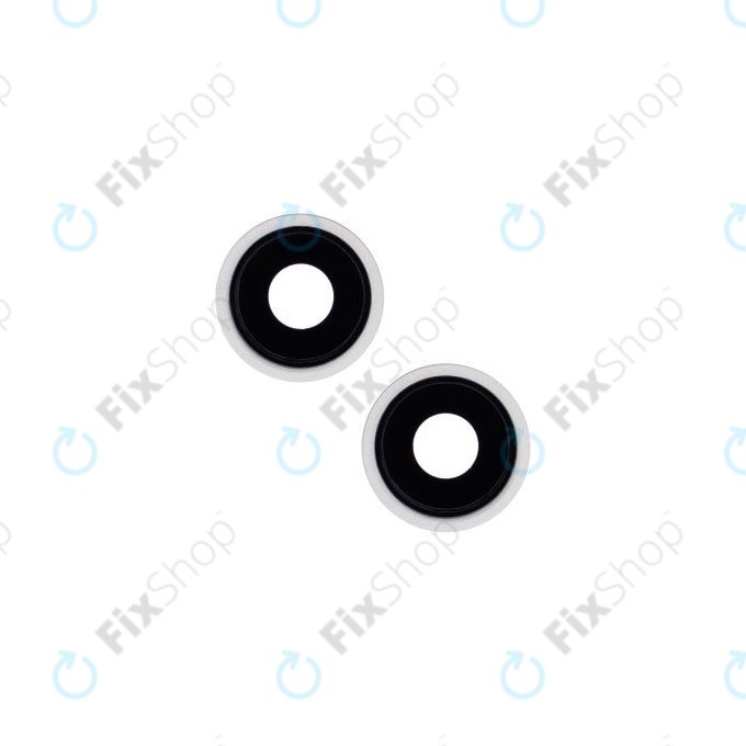 Apple iPhone 13, 13 Mini - Steklo za zadnjo kamero z okvirjem (Starlight) - 2 kosa