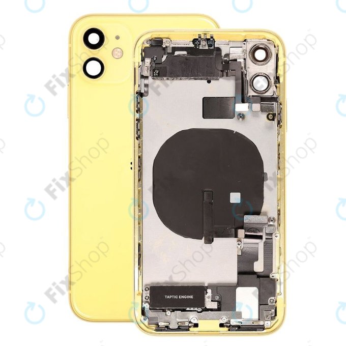 Apple iPhone 11 - Zadnje ohišje z majhnimi deli (Yellow)