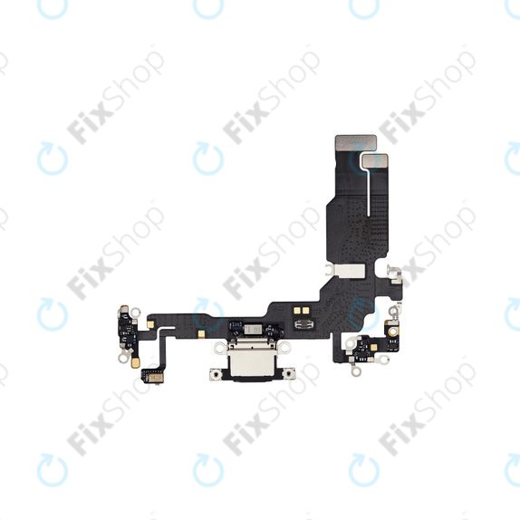 Apple iPhone 15 - Konektor za polnjenje + Flex kabel (Black)
