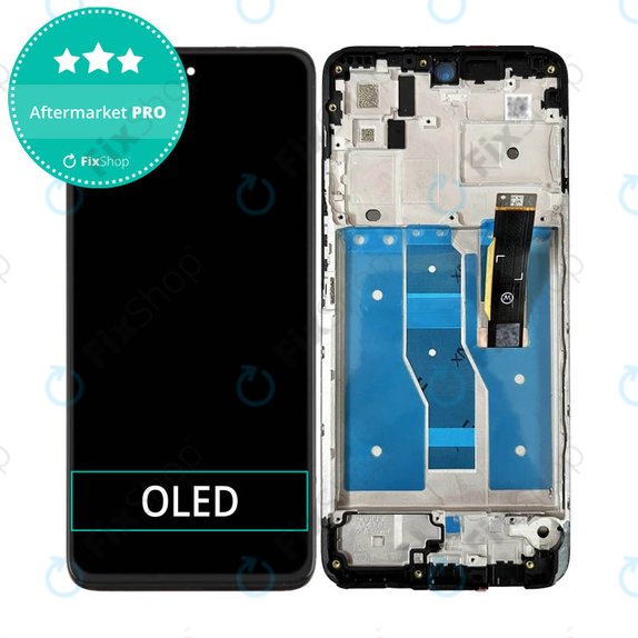 Motorola Moto G82 5G XT2225 - LCD zaslon + steklo na dotik + okvir (Meteorite Gray) OLED