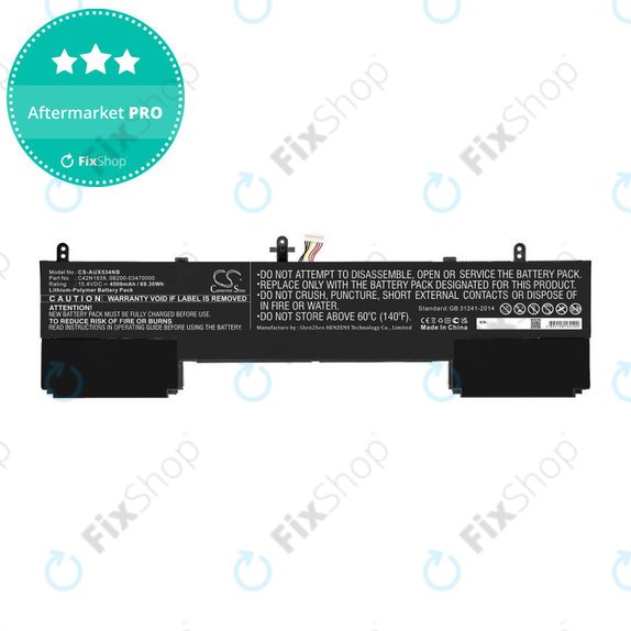 Baterija za Asus ZenBook 15 UX534FTC, Flip 15 UX563, 4500mAh, Li-Pol, 15.4V, C42N1839, HQ