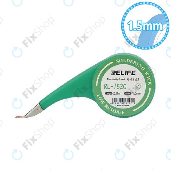 Relife RL-1520 - Stenj za spajkanje za odstranjevanje odvečnega kositra (1,5 mm)