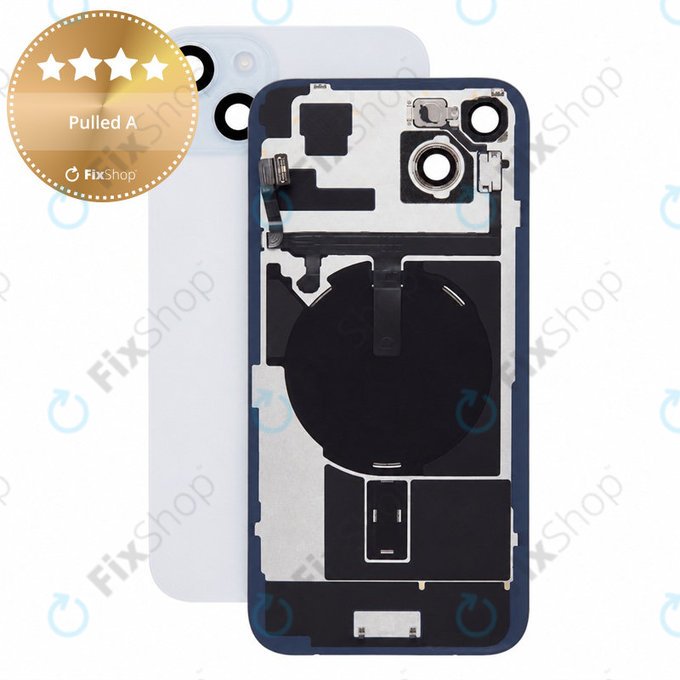 Steklo zadnjega ohišja za iPhone 15 Plus, Black, Pulled A