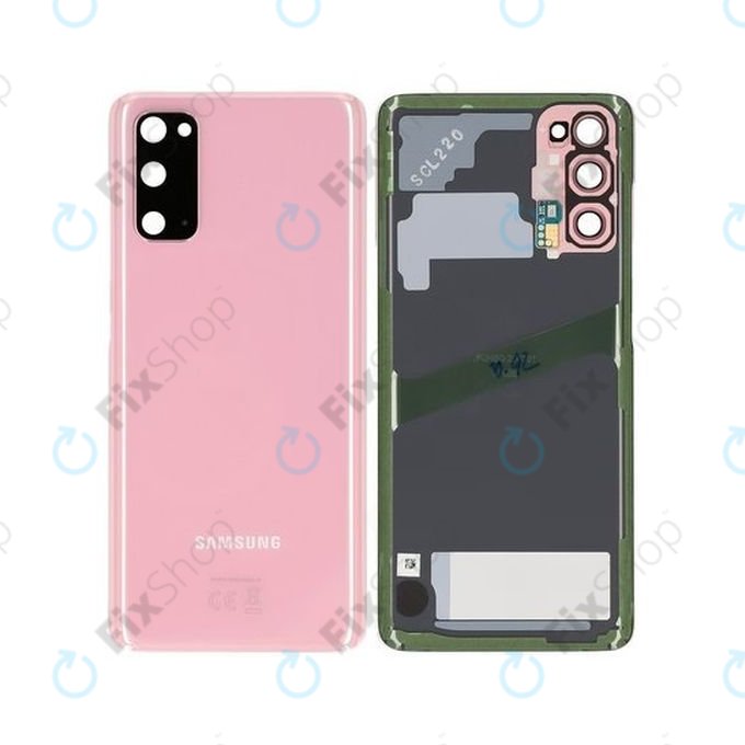 Samsung Galaxy S20 G980F - Pokrov baterije (Cloud Pink) - GH82-22068C, GH82-21576C Genuine Service Pack