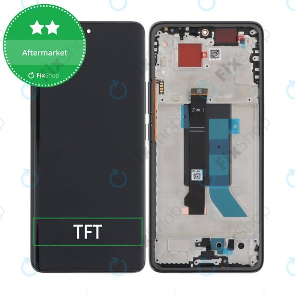 Xiaomi Redmi Note 14 Pro 5G 24090RA29G - LCD zaslon + steklo na dotik + okvir (Midnight Black) TFT