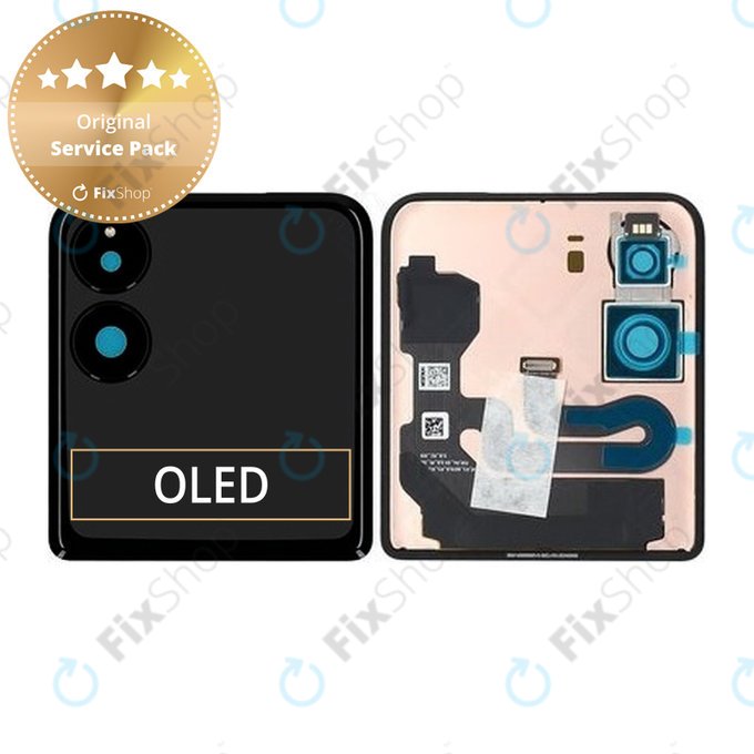 Xiaomi Mix Flip 2405CPX3DC - LCD zaslon + steklo na dotik (Externe) (Black) - 560004000N800 Genuine Service Pack