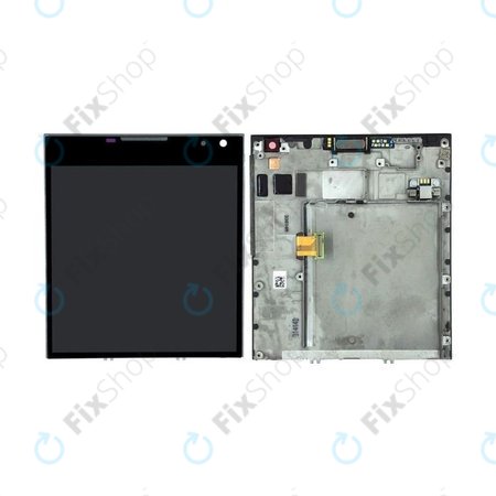 Blackberry Passport - LCD zaslon + steklo na dotik + okvir (Black) TFT